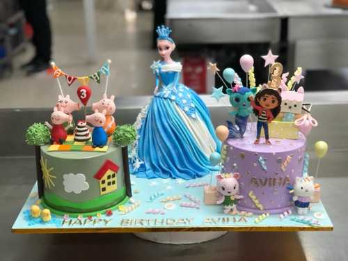 Princess-Frozen-Theme-Cake