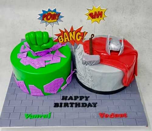 Marvel Theme Cake